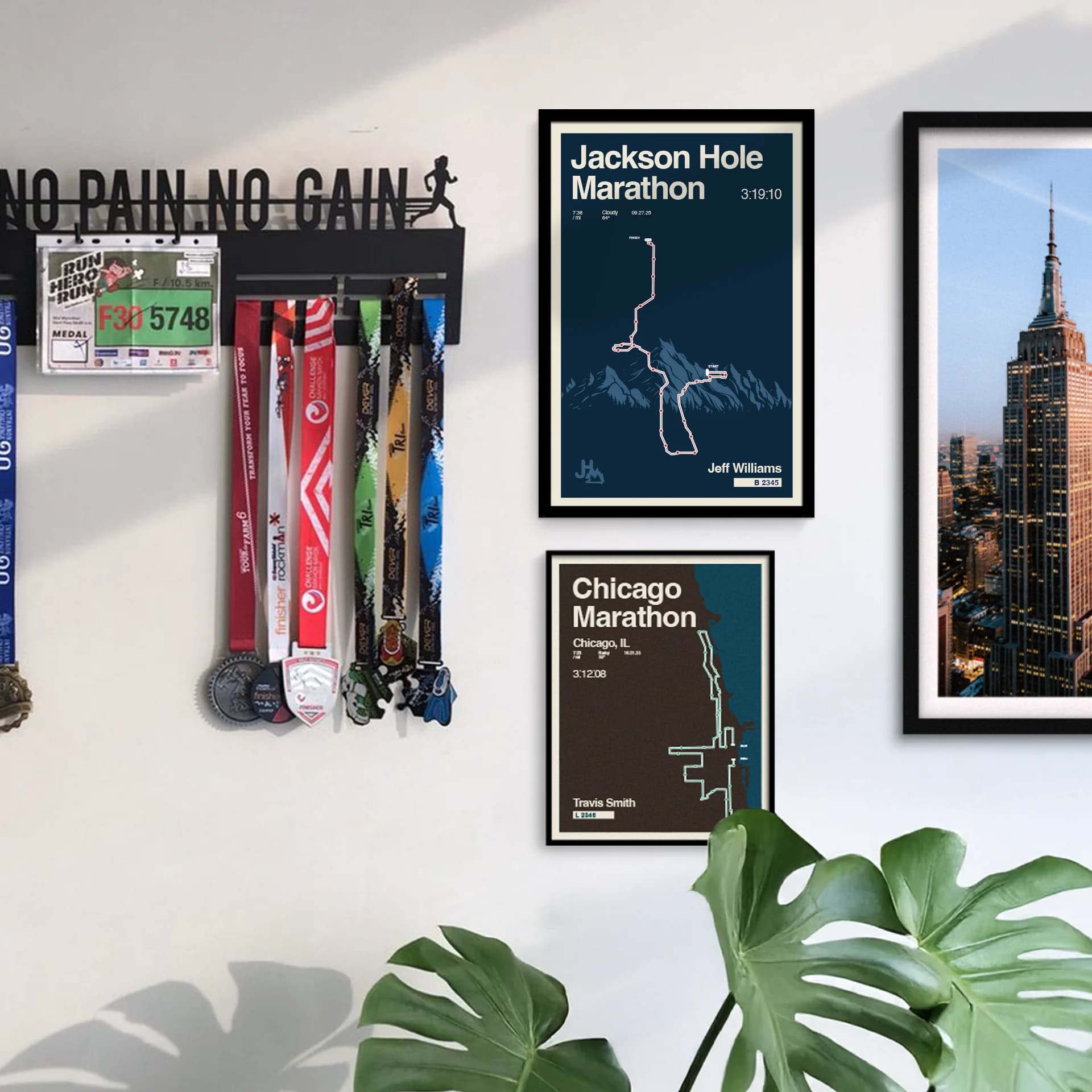 Jackson Hole Marathon Custom Poster Display