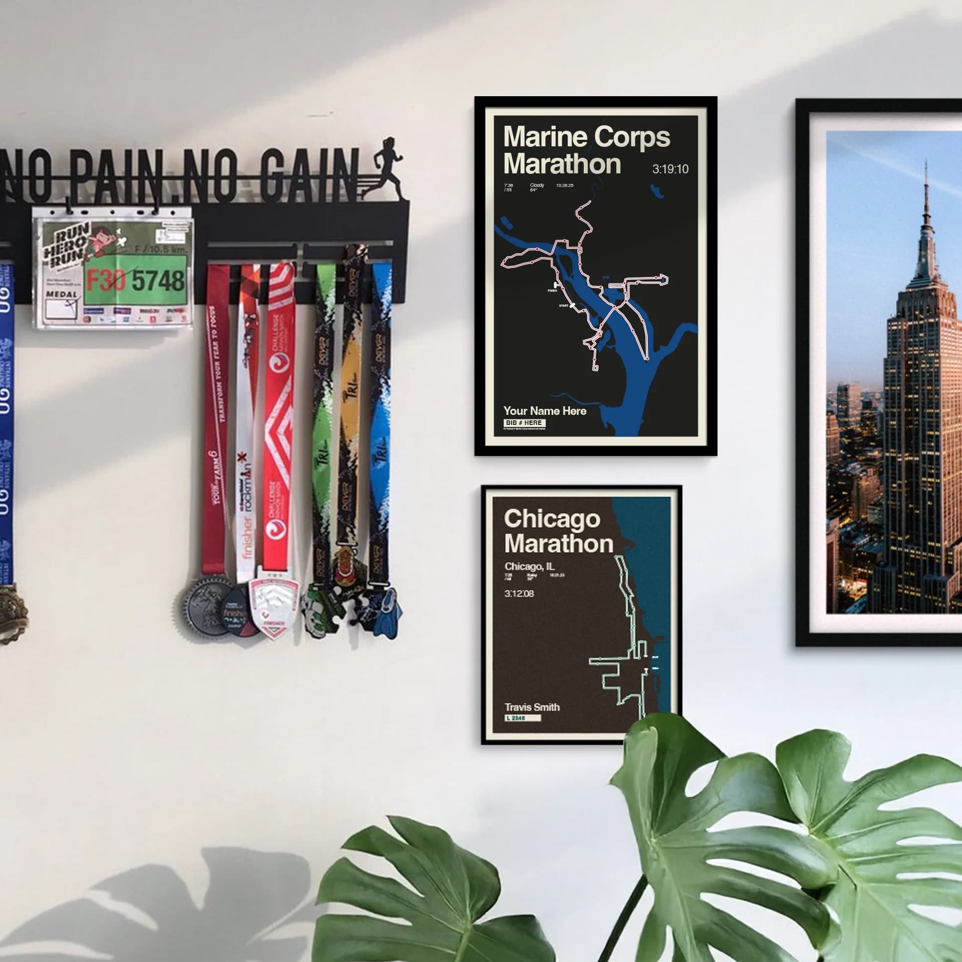 Marine Corps Marathon Custom Poster Display
